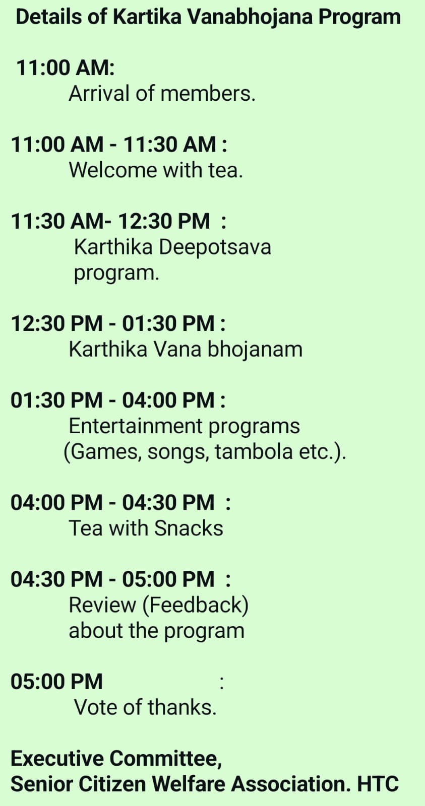 Eng Schdule of  Get-together - Nov 2024.